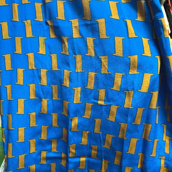 Diane Von Furstenberg Blue and Orange Wide Leg Pants Jumpsuit - Picture 3 of 3